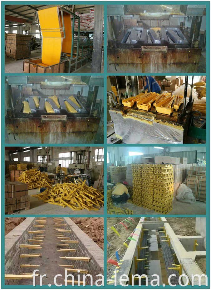 production of the fiberglass reinforced cable holder